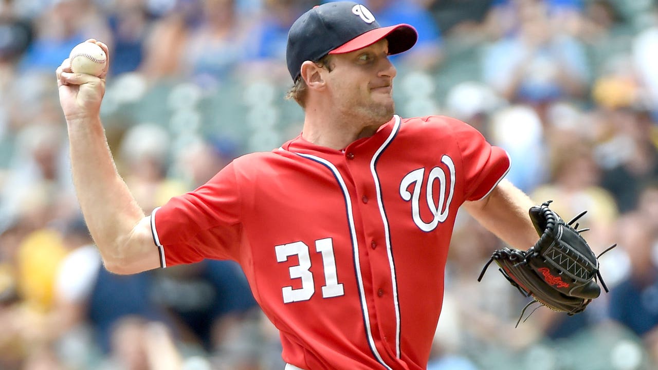 Max Scherzer throws 1-hitter, strikes out 16 for Nats vs. Brewers